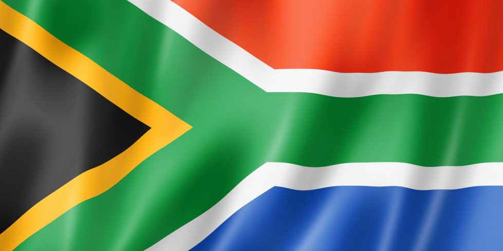 13998377 - south africa flag, three dimensional render, satin texture